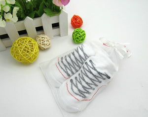 (6 Pairs) Cotton Non-Slip Socks for 0 ~ 6M babys