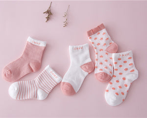 (10 Pairs) Cotton Socks for 0 ~ 6 years babys