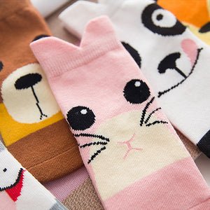 (5 Pairs) Cotton long Socks for 1 ~ 5 years babys