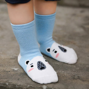 (5 Pairs) Cotton long Socks for 1 ~ 5 years babys