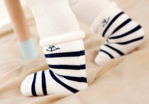 (3 Pairs) Cotton Socks for 0 ~ 2 years babys