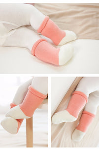 (3 Pairs) Cotton Socks for 0 ~ 2 years babys